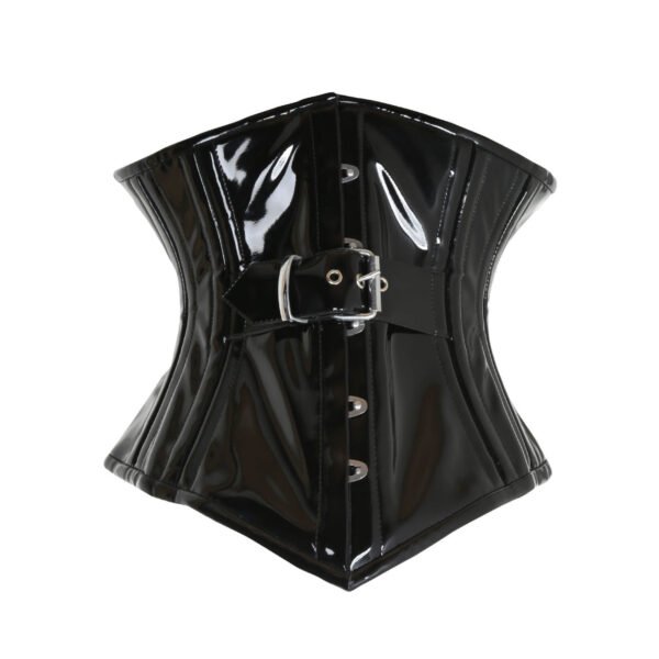 Black PVC Waist Trainer Corset