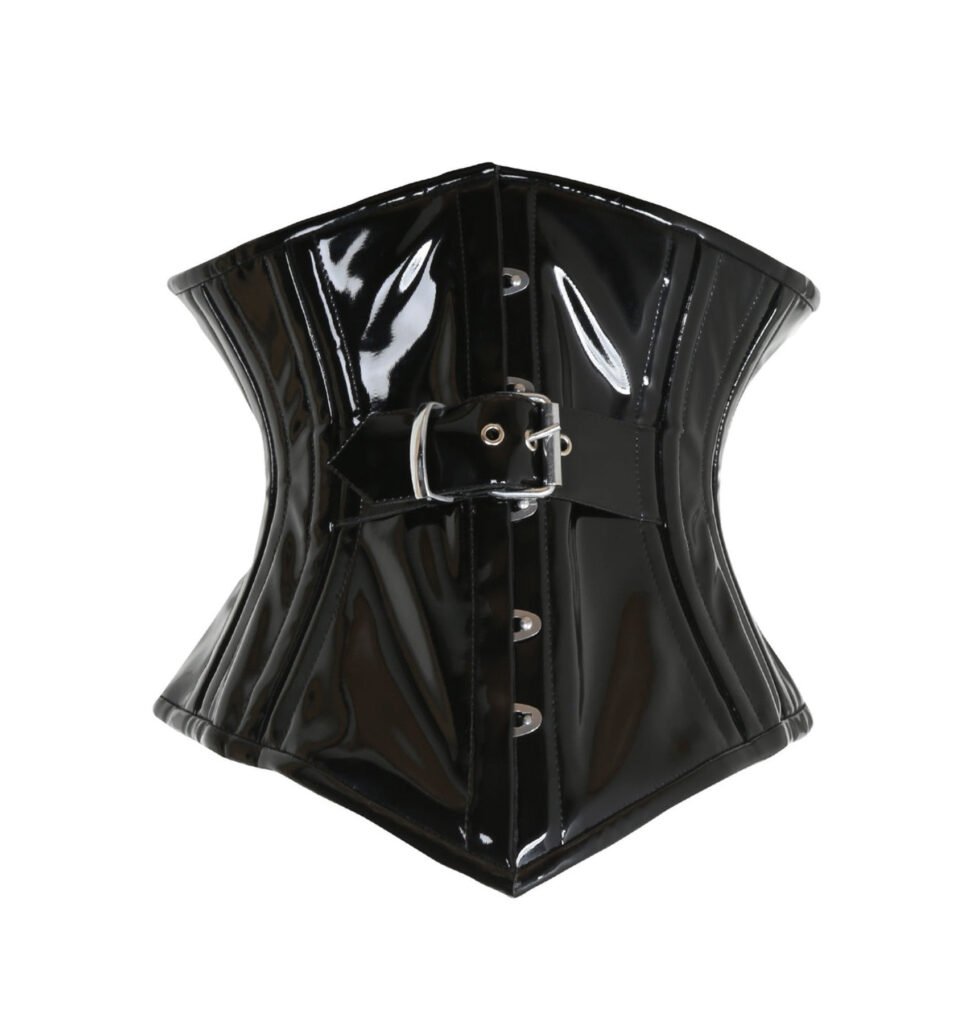 Black PVC Waist Trainer Corset