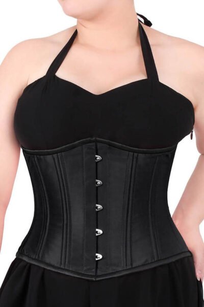Black Plus Size Underbust Curvy Waist Trainer Corset