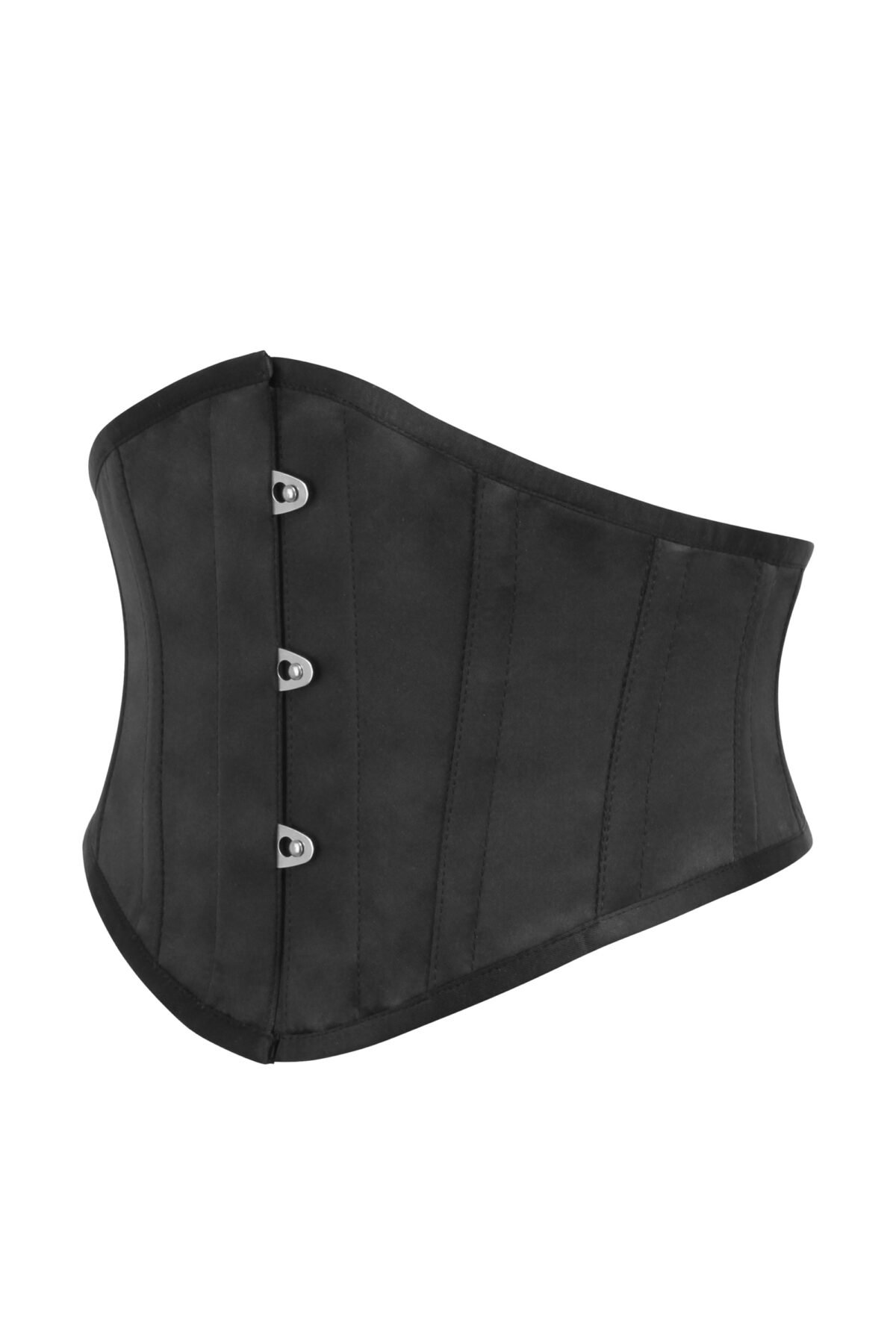 Black Satin Gothic Waspie Corset