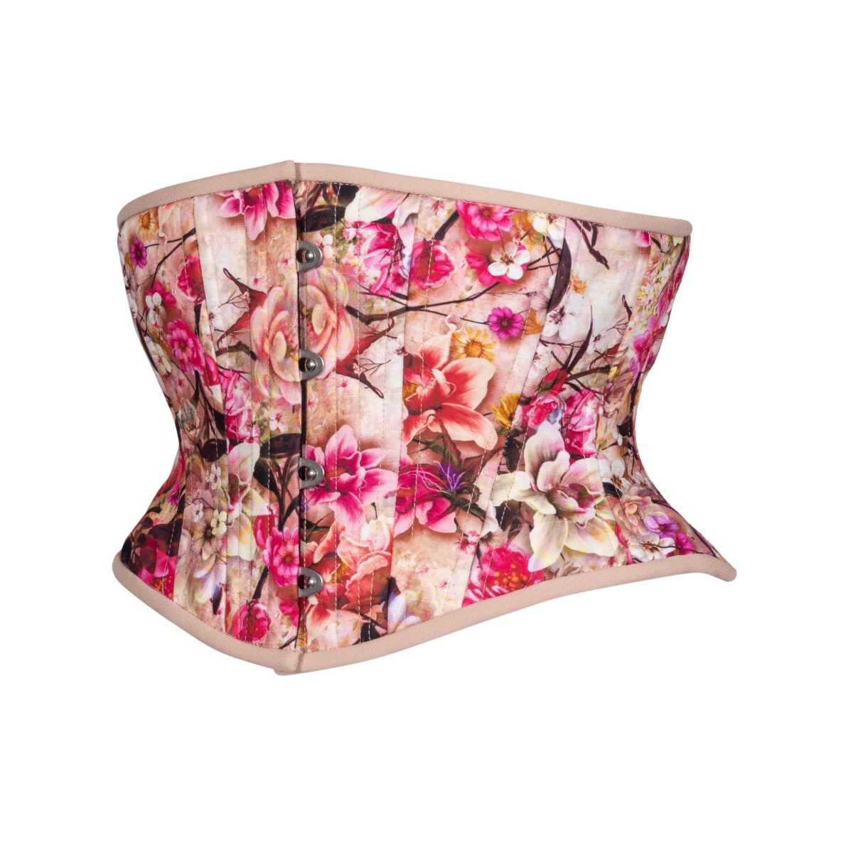 Cotton Corset Waspie Hourglass Silhouette Short Torso
