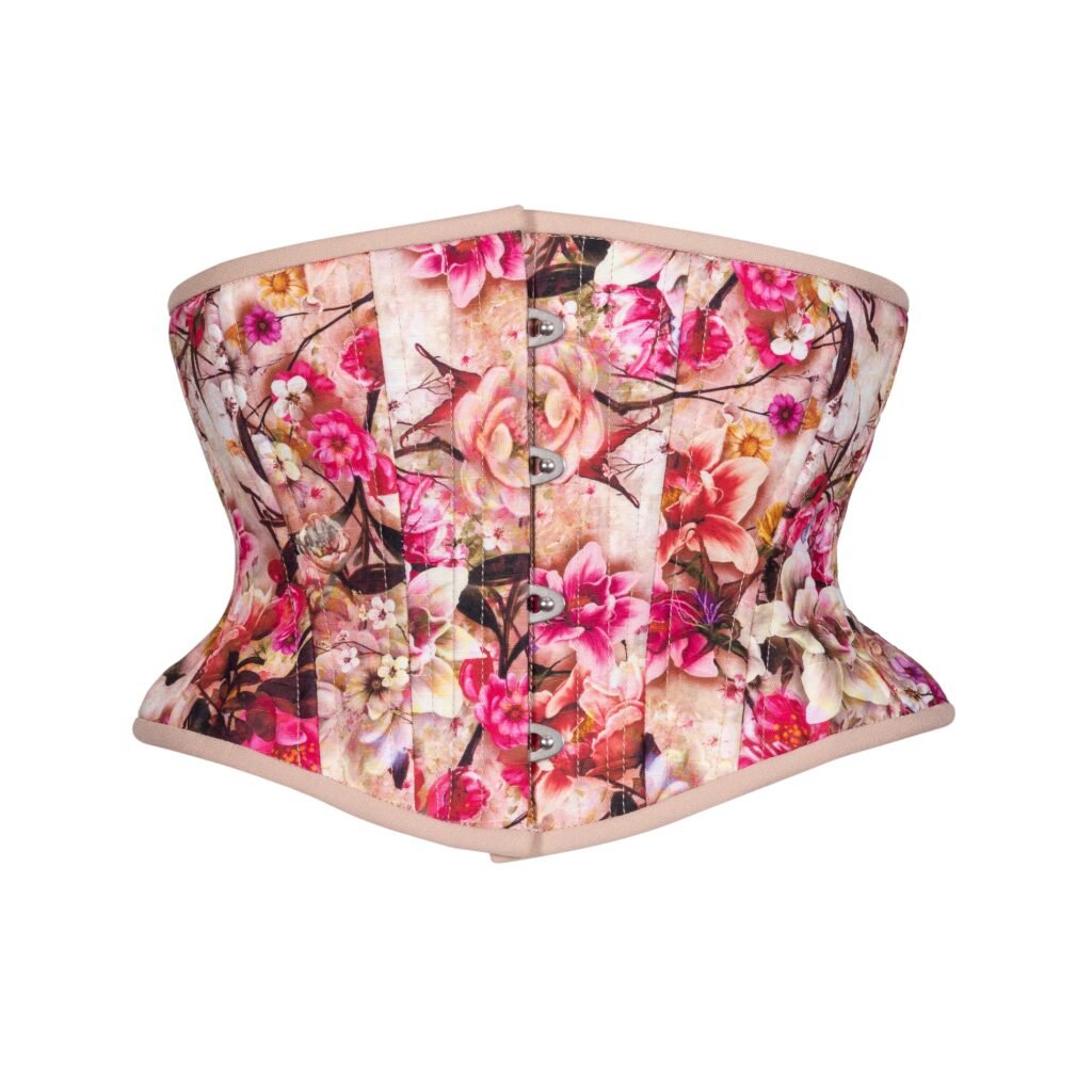 Cotton Corset Waspie Hourglass Silhouette Short Torso