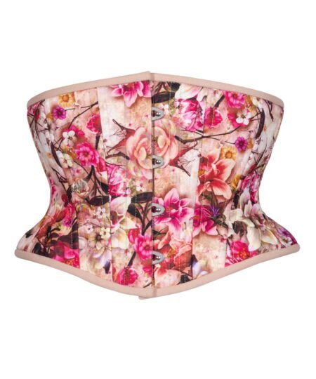 Cotton Corset Waspie Hourglass Silhouette Short Torso