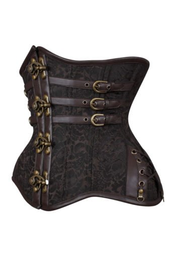 Curvy Steampunk Waist Trainer Corset in Clasp Opening