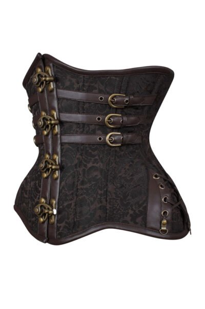 Curvy Steampunk Waist Trainer Corset in Clasp Opening