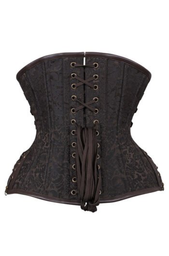 Curvy Steampunk Waist Trainer Corset in Clasp Opening