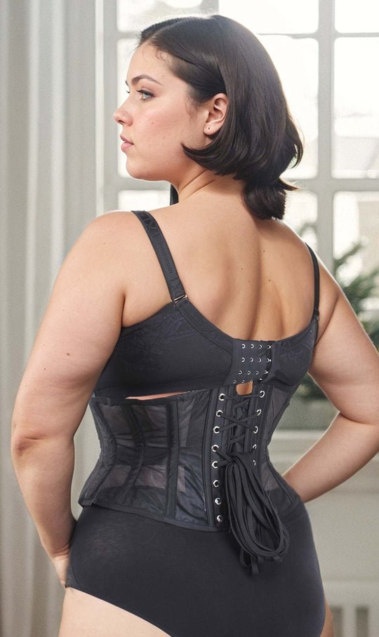 Adjustable waspie corset