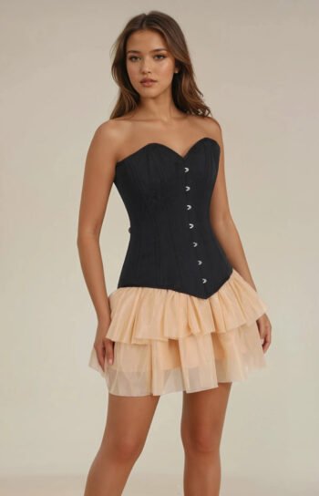 Gothic Brocade Waist Trainer Corset