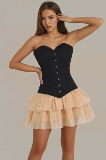 Gothic Brocade Waist Trainer Corset