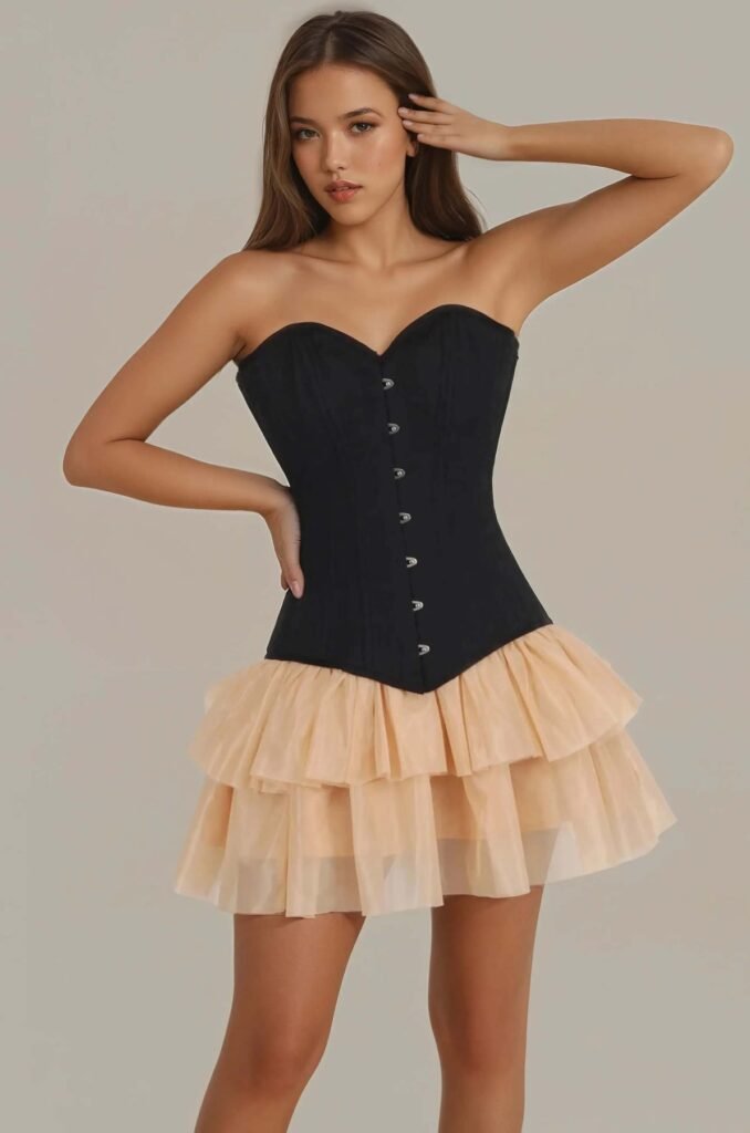 Gothic Brocade Waist Trainer Corset