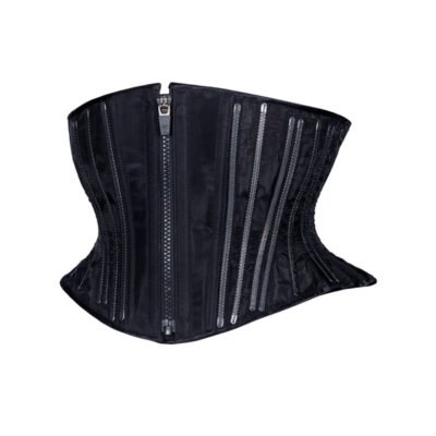 Fine Mesh No Line Waspie Short Black Corset