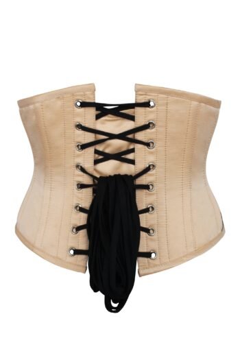 Beige Mesh Waspie Underbust Corset