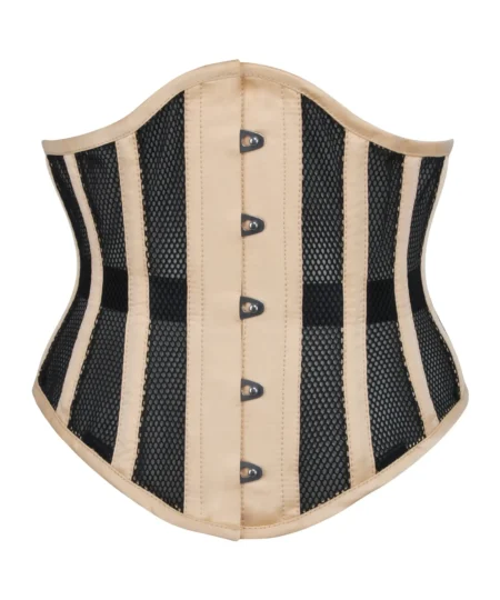 Beige Mesh Waspie Underbust Corset