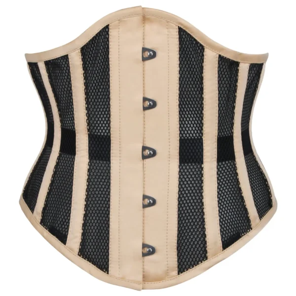 Beige Mesh Waspie Underbust Corset