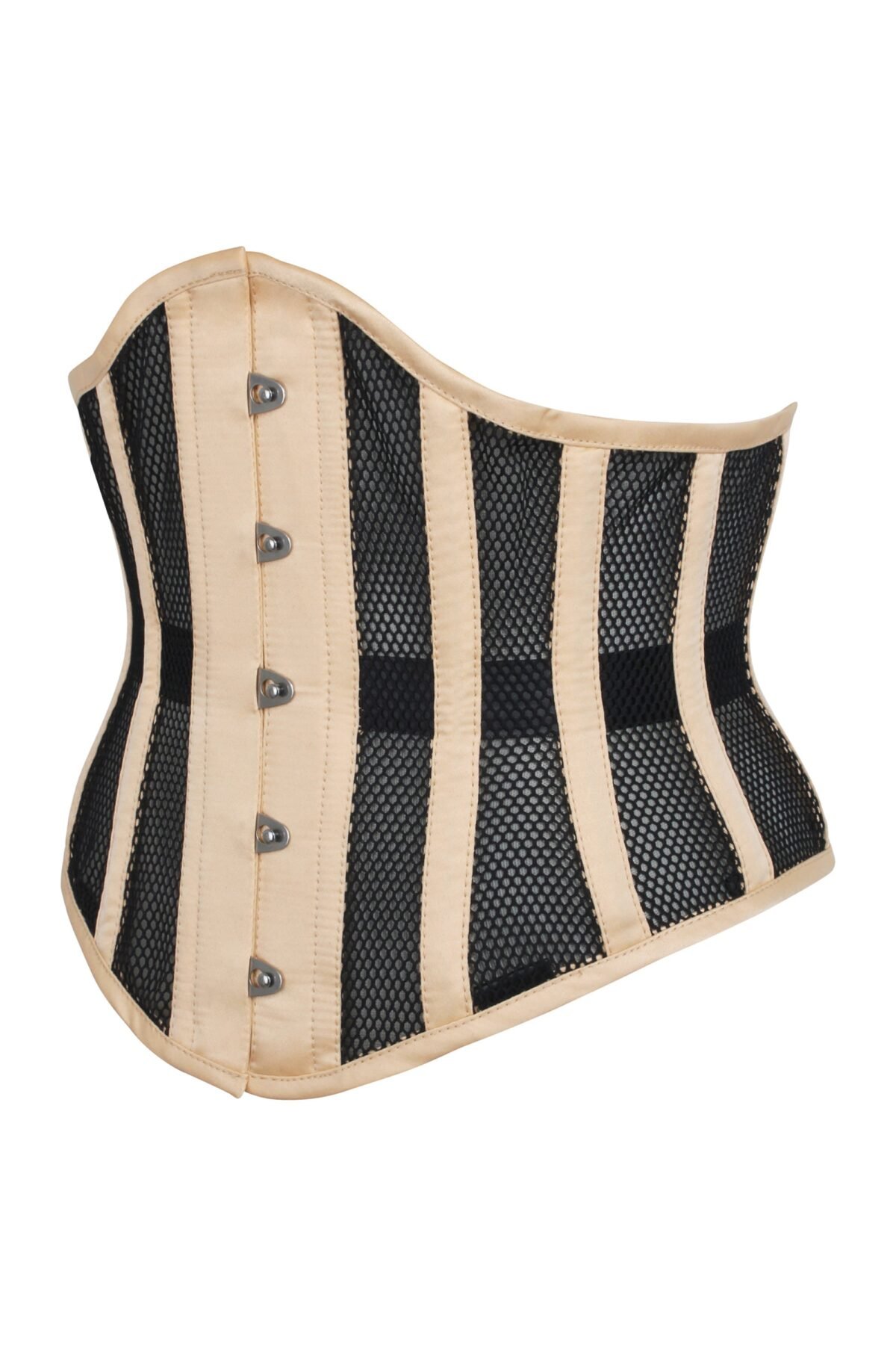 Beige Mesh Waspie Underbust Corset