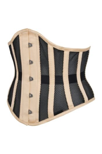 Beige Mesh Waspie Underbust Corset