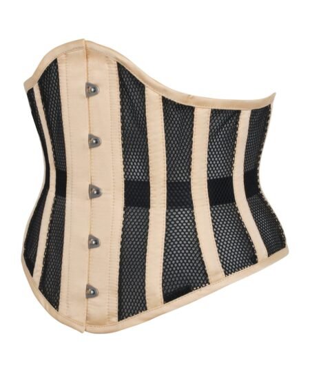 Beige Mesh Waspie Underbust Corset