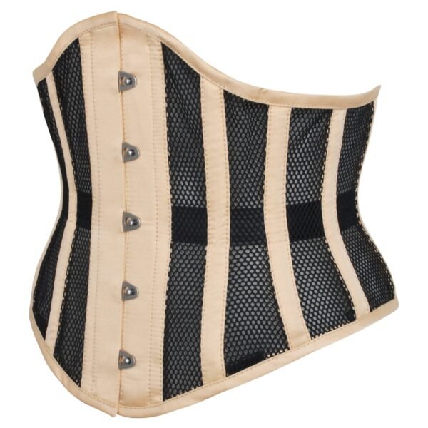 Beige Mesh Waspie Underbust Corset