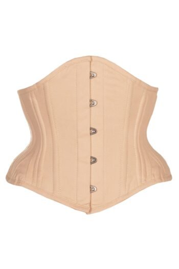 Beige Waist Training Cotton Waspie Corset