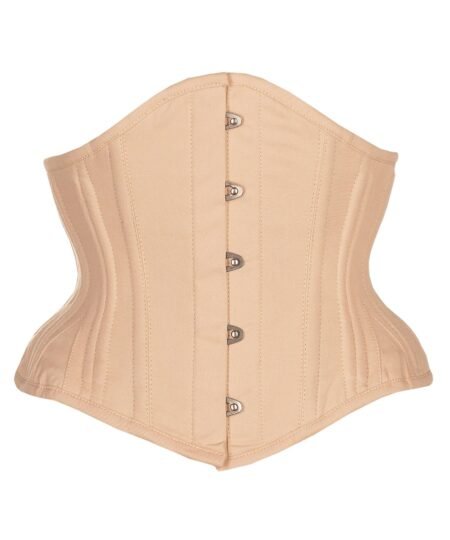 Beige Waist Training Cotton Waspie Corset