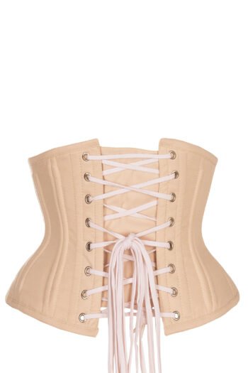 Beige Waist Training Cotton Waspie Corset