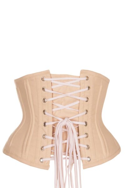 Beige Waist Training Cotton Waspie Corset