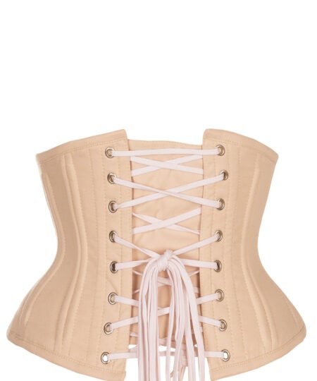 Beige Waist Training Cotton Waspie Corset