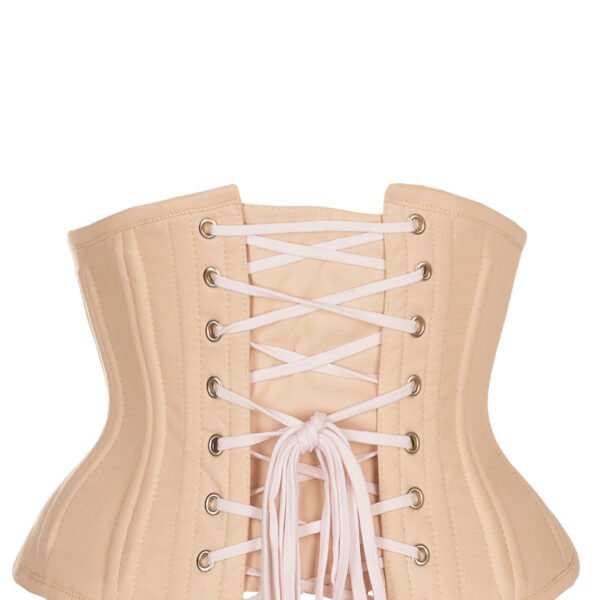 Beige Waist Training Cotton Waspie Corset