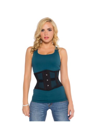 Black Gothic Underbust Mesh Waspie Corset