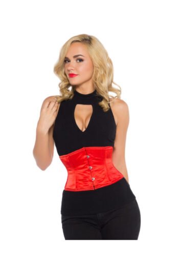 Red Satin Waspie Underbust Corset