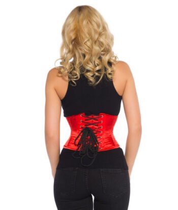 Red Satin Waspie Underbust Corset