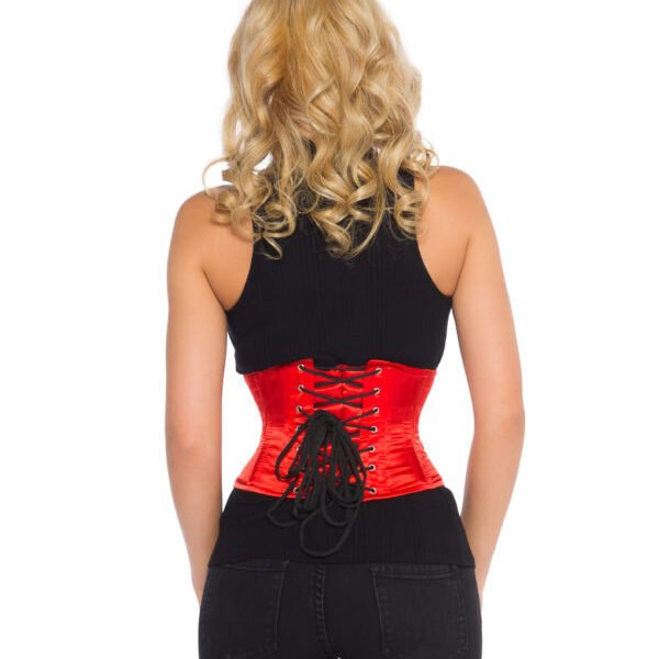 Red Satin Waspie Underbust Corset