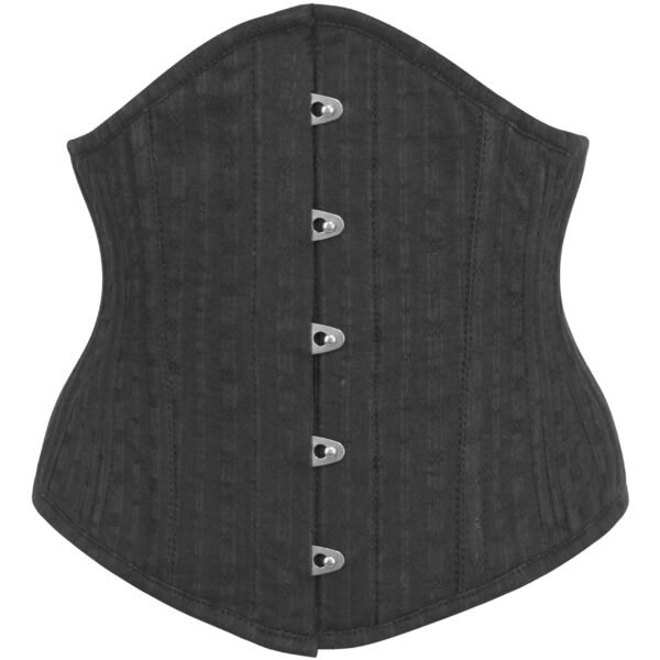 Black Cotton Waist Training Waspie Corset