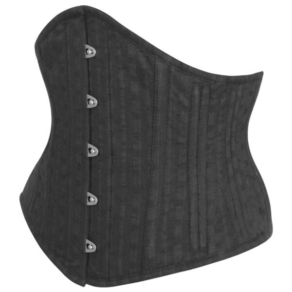 Black Cotton Waist Training Waspie Corset