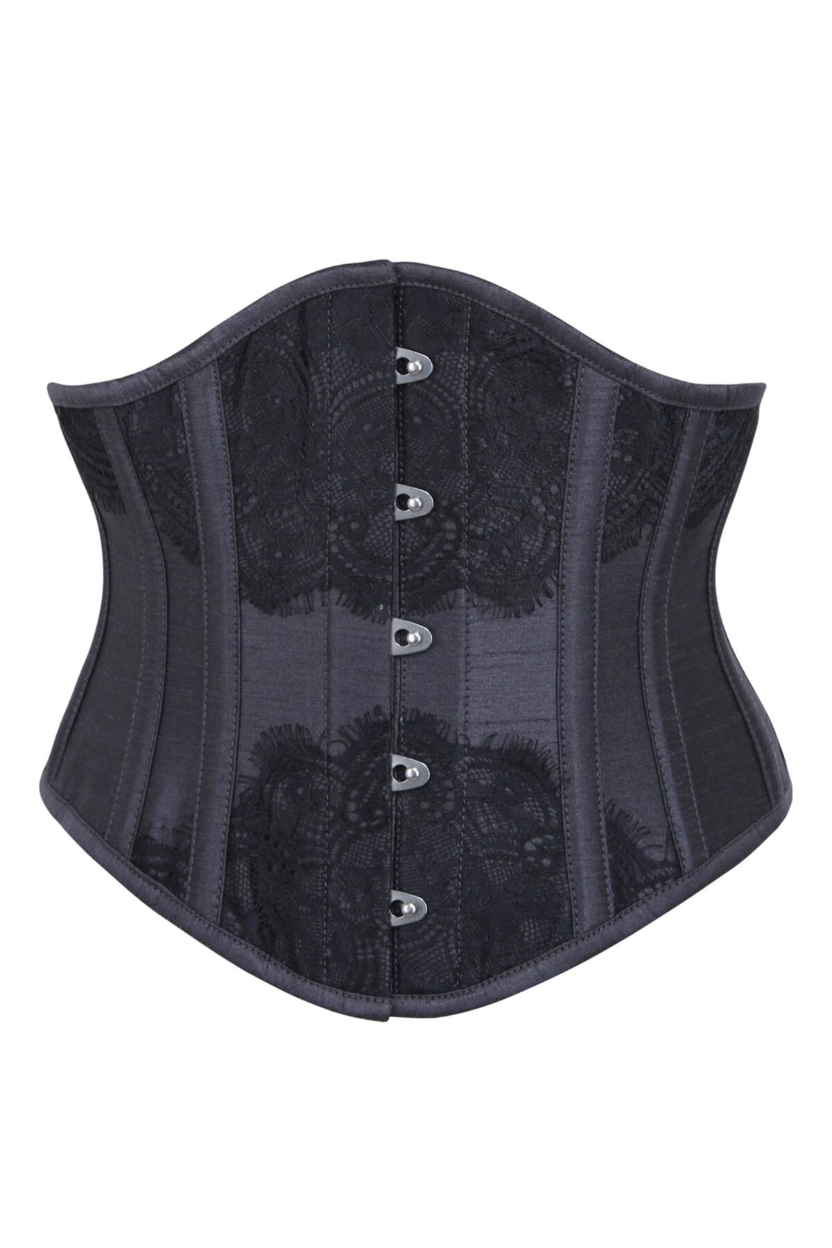Black Waist Taming Waspie Underbust Corset