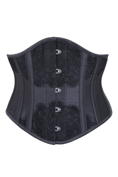Black Waist Taming Waspie Underbust Corset