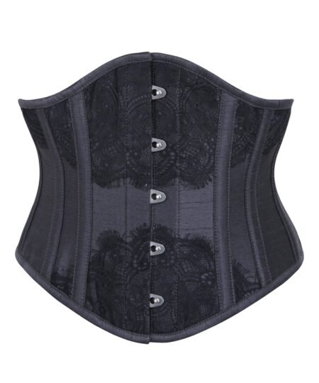 Black Waist Taming Waspie Underbust Corset