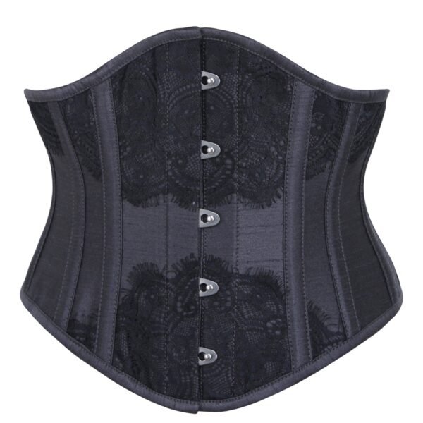 Black Waist Taming Waspie Underbust Corset