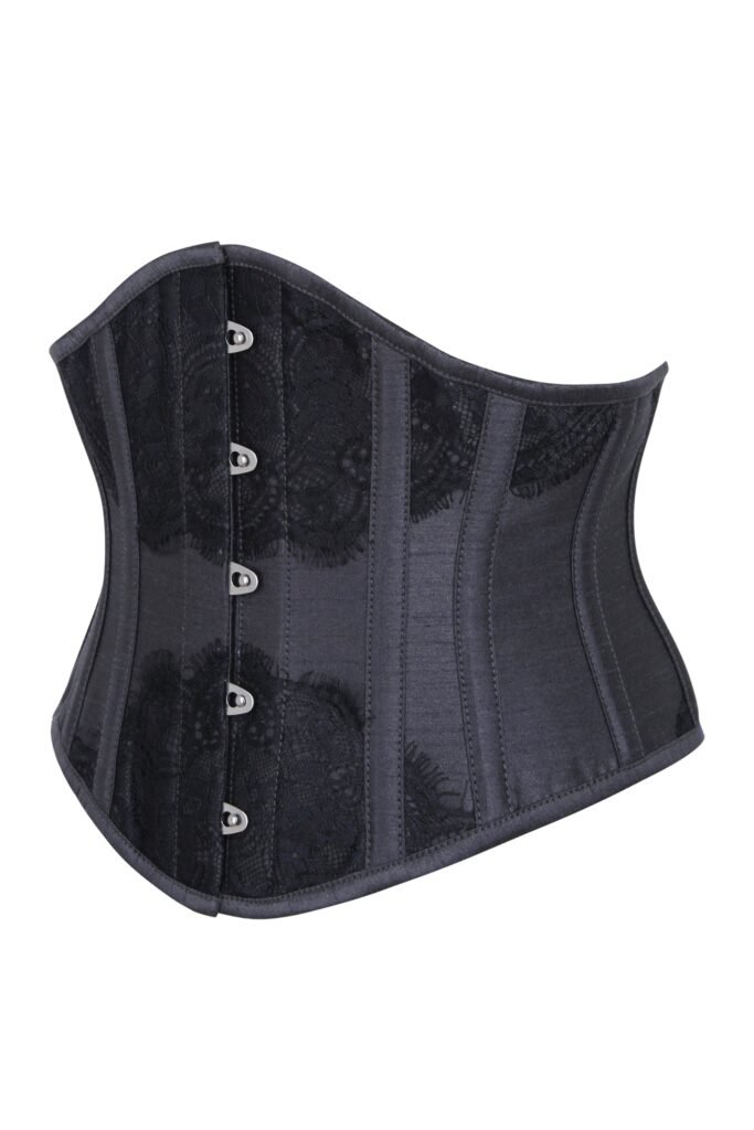 Black Waist Taming Waspie Underbust Corset