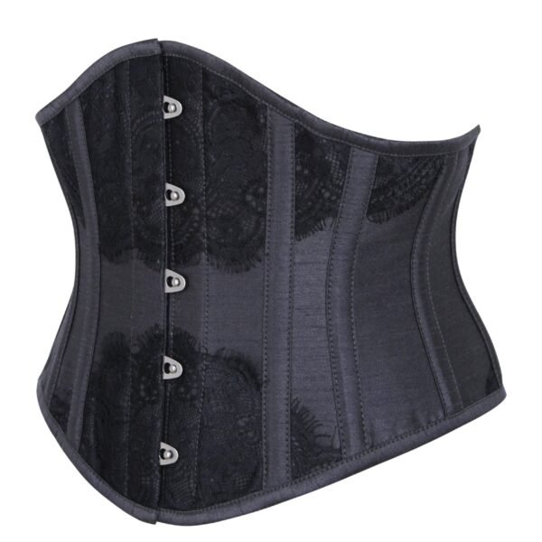 Black Waist Taming Waspie Underbust Corset