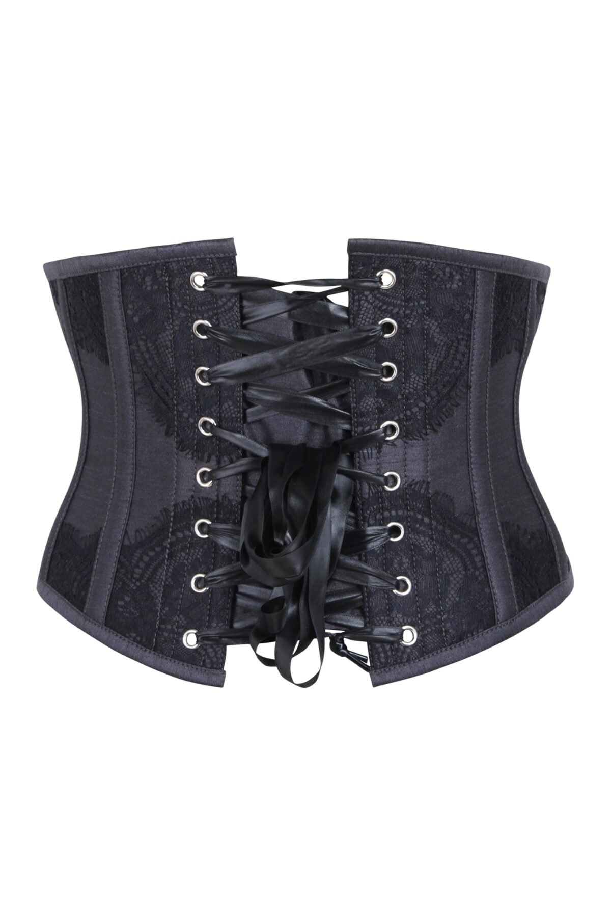 Black Waist Taming Waspie Underbust Corset