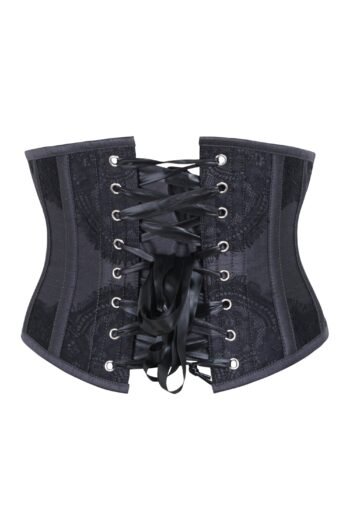 Black Waist Taming Waspie Underbust Corset