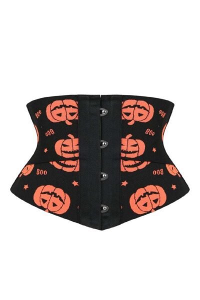 Half Corset Waspie Pumpkin Halloween Waistband Cincher