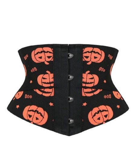Half Corset Waspie Pumpkin Halloween Waistband Cincher