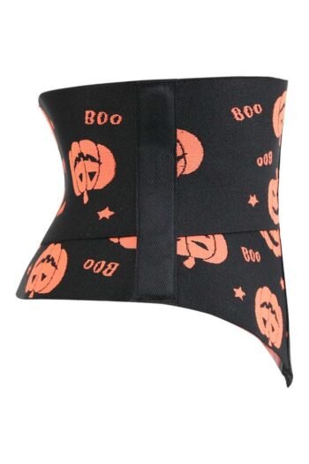 Half Corset Waspie Pumpkin Halloween Waistband Cincher