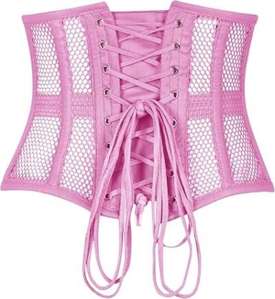Mesh Waspie Cupless Corset Belt Gothic Custom Corset