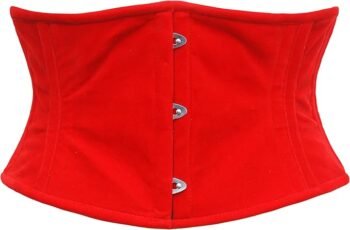 Steel Boned Waspie Corset Heavy Duty Cincher Short Torso Corset