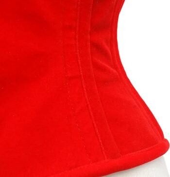 Steel Boned Waspie Corset Heavy Duty Cincher Short Torso Corset