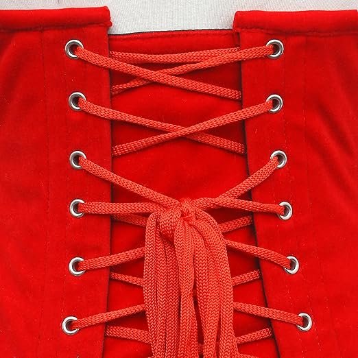 Steel Boned Waspie Corset Heavy Duty Cincher Short Torso Corset