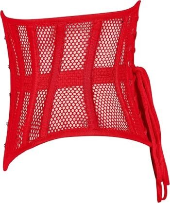 Underbust Steel Boned Waspie Mesh Corset Waist Cincher